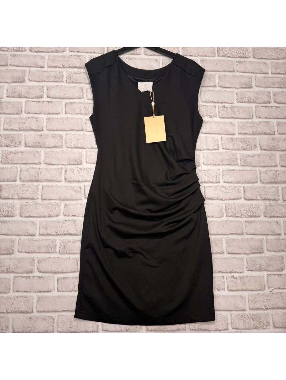Kaffe NWT India V-Neck Black Dress Women's L